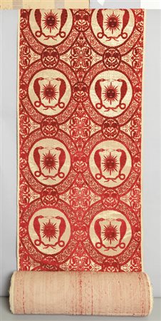 Unica pezza di velluto soprarizzo in seta e oro 