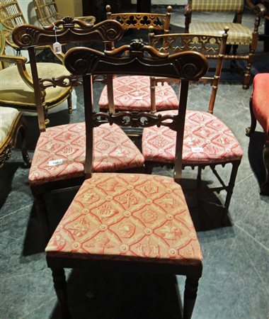 Cinque sedie (3+2) sec.XIX