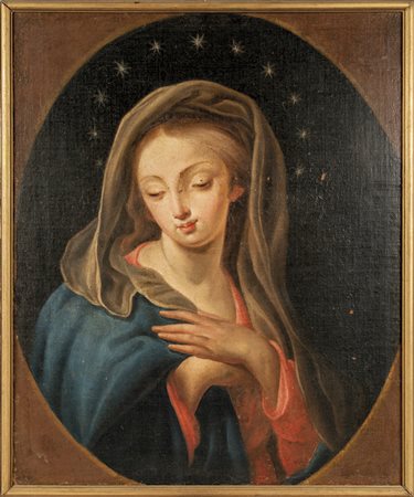 Scuola italiana sec.XVIII "Madonna" olio<br>cm. 