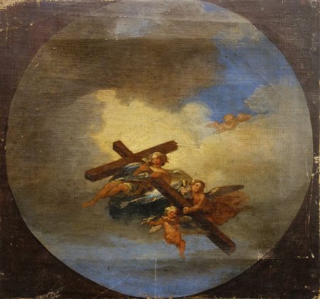 Scuola veneta sec.XVIIII "Apoteosi della Croce" 