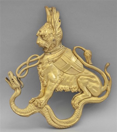 Stemma allegorico sabaudo in lamierino 