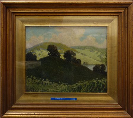 Jarosiewicz Janusz "Paesaggio" olio su 
