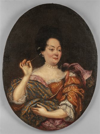 "Ritratto di dama" olio<br>cm.74x100