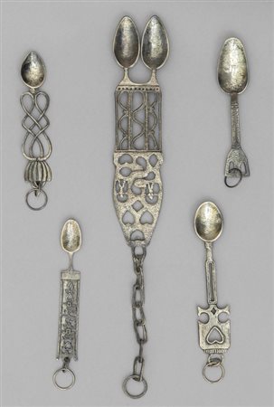 Cinque cucchiai dell'amore, Galles sec.XVIII