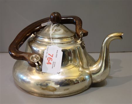 Bollitore in argento (manico rotto)<br>h.cm.23, 