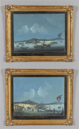 "Veduta di Napoli al chiar di luna" e "Veduta di 