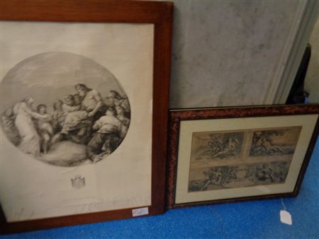 "Almanacco" e "Scena mitologica" due stampe