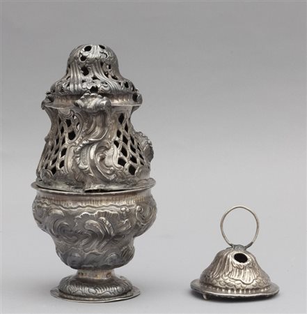 Turibolo in argento Luigi XV mancante delle 