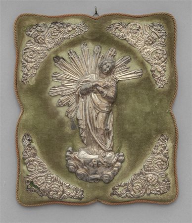Placca in argento raffigurante l'Immacolata, 