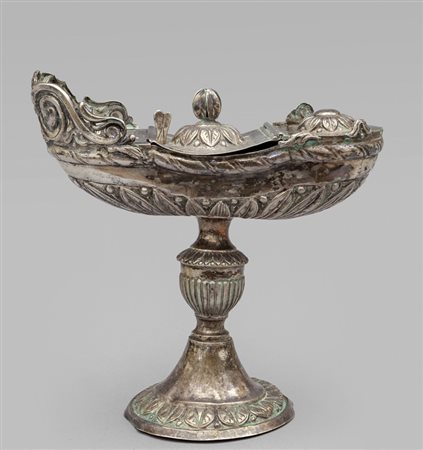 Navicella in argento Luigi XVI, fine 
