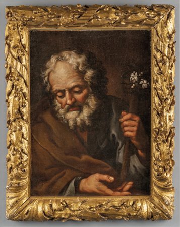 Scuola napoletana sec.XVII "San Giuseppe" olio, 