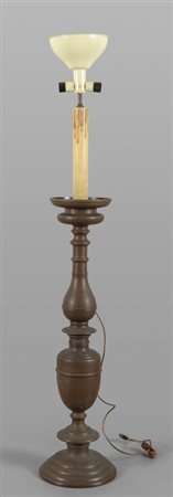 Grande piantana in bronzo<br>candeliere h.cm.73