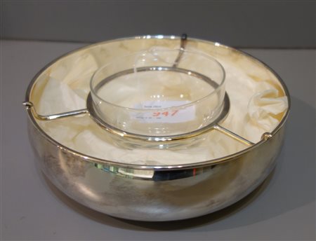 Portacaviale in argento<br>diam.cm.20