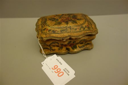 Scatoletta in arte povera<br>cm.11x9xh.5