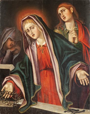 Scuola dalmata sec.XVIII "La Madonna con le Pie 