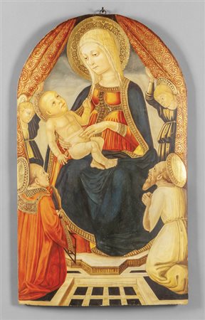 "Madonna con Bambino fra Angeli e Santi" tempera 