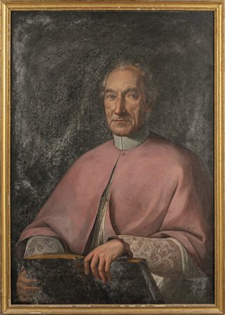 "Ritratto di Cardinale" olio sec.XVIII<br>cm. 
