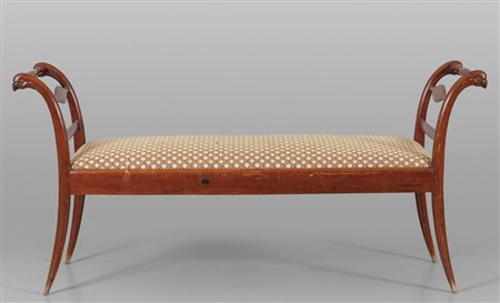 Panchetta in mogano sec.XIX<br>cm. 158x47 h. 74