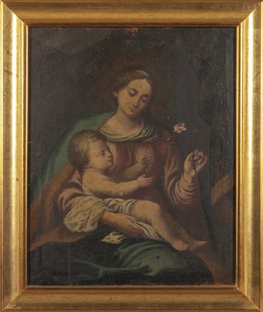 "Madonna con Bambino" olio sec.XVIII