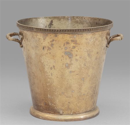 Secchiello in argento con prese 