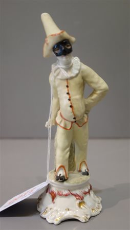 Il gobbo, statuina in porcellana policroma, 