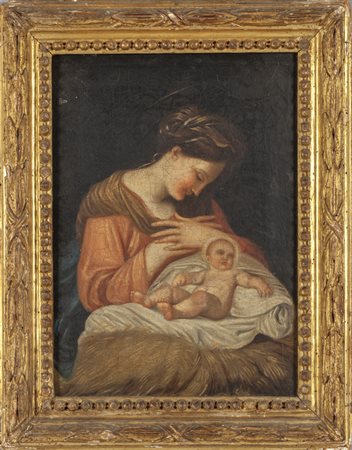 Scuola emiliana sec.XVIII "Madonna con Bambino" 