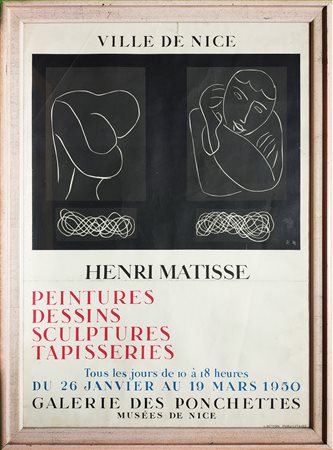 MATISSE HENRI (1869 - 1954) - Peintures, dessins, sculptures, tapisseries.