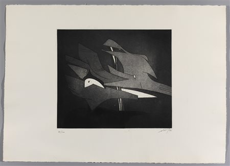 DOVA GIANNI (1925 - 1991) - Lotto composto da n. 2  fogli. Senza titolo.