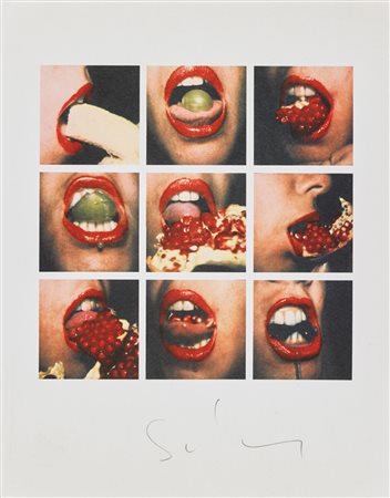 SCHIFANO MARIO (1934 - 1998) - Dalla serie I Cinque sensi.Il Gusto.