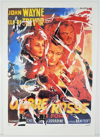 ROTELLA MIMMO (1918 - 2006) - Ombre Rosse.