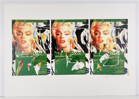 ROTELLA MIMMO (1918 - 2006) - Omaggio a Marilyn.