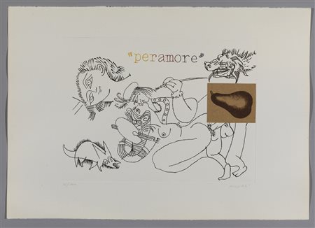 POZZATI CONCETTO (n. 1935) - Lotto composto da n. 2 fogli. Per Amore, Amore.