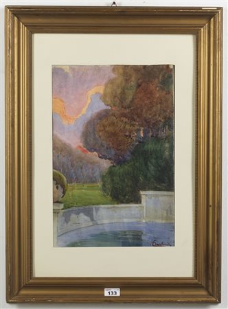 CARLANDI ONORATO (1848 - 1939) - Paesaggio.