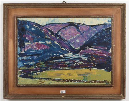  PITTORE DEL XX SECOLO - Paesaggio montano.