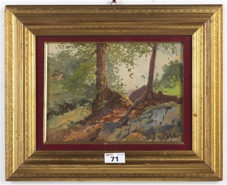 PETITI FILIBERTO (1845 - 1924) - Paesaggio.