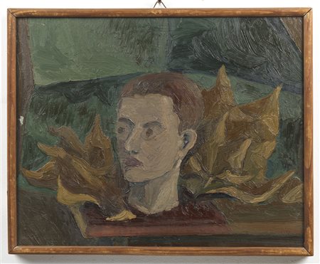  AUTORE NON IDENTIFICATO - Testa d'uomo su tavolino.