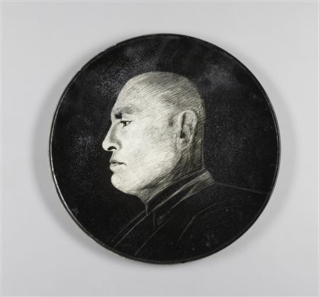  AUTORE NON IDENTIFICATO - Ritratto di Mussolini.