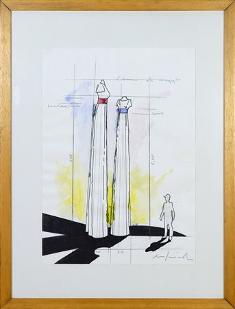 MAINOLFI LUIGI (n. 1948) - Colonne di Maggio.