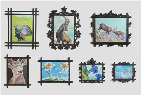 MONTESANO GIAN MARCO (n. 1949) - Lotto composto da n.7 opere. Auf den bergen.