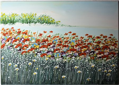 MANTOVANI COSTANZA - Papaveri al lago.