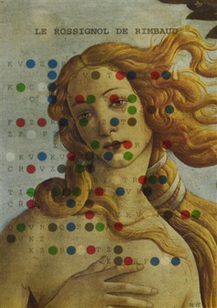 Jiri Kolar SENZA TITOLO surimpression, cm 25x17 sigla e data eseguito nel...