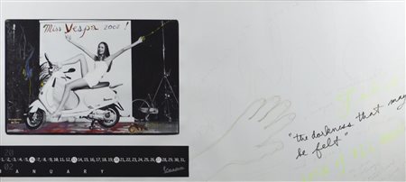 Peter Beard MISS VESPA (CALENDARIO PIAGGIO VESPA) stampa offset, collage e...