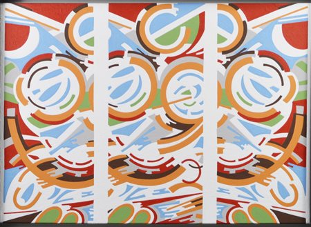 Fabrizio Campanella IL CLOWN acrilico su tela, cm 50x70 sul retro: titolo...