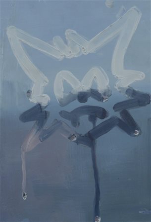 Markus Willeke UNTITLED CAT olio su masonite, cm 35x25 sul retro: firma,...