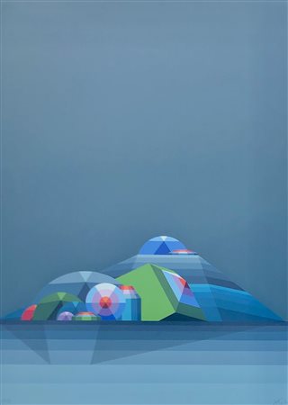 KEIZO MORISHITA Kitakyūshū (Fukuoka) 1944 Senza Titolo PA multiplo su carta...