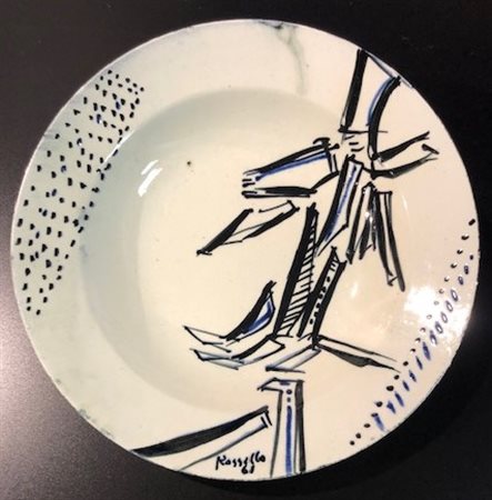 ROSSELLO MARIO Savona (Savona) 1927 Piatto Ceramica 25,00x0,00 Certificato di...