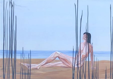 ROSSELLO MARIO Savona (Savona) 1927 Senza Titolo 1968 Olio su masonite...