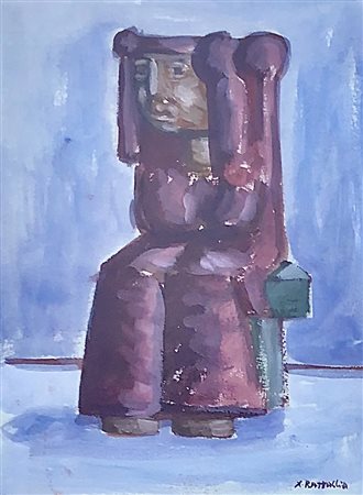 BATTAGLIA XANTE Gioia Tauro (Reggio Calabria) 1943 Senza Titolo Tecnica mista...