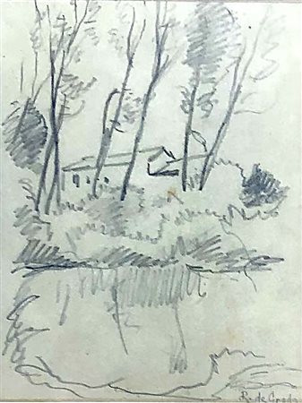 DE GRADA RAFFAELE Milano (Milano) 1885 Senza Titolo Matita su carta...