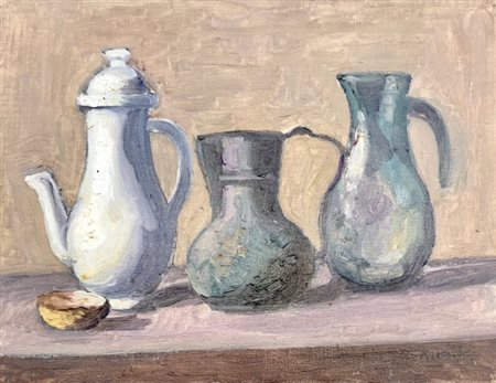 DE AMICIS CRISTOFORO Alessandria (Alessandria) 1902 Natura morta 1981 Olio su...